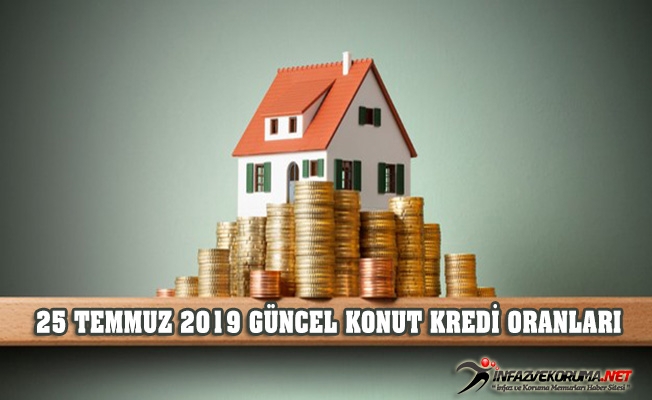 25 Temmuz 2019 Güncel Konut Kredi Oranları