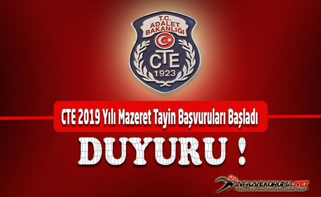 CTE 2019 Yılı Mazeret Tayin Başvuruları Başladı !