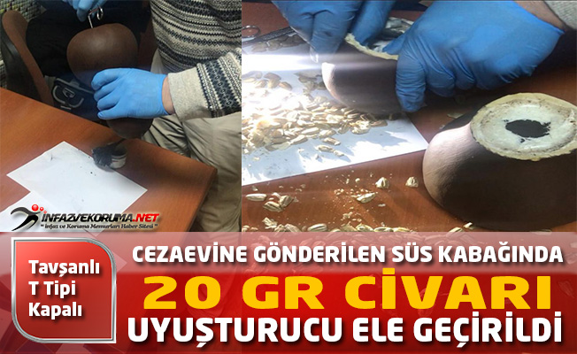 Cezaevine Gönderilen Süs Kabağında Uyuşturucu Ele Geçirildi