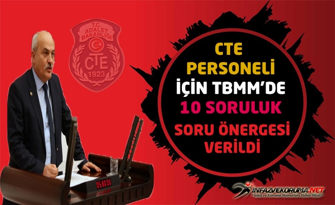 CTE Personeli İçin TBBM'de 10 Soruluk Soru Önergesi Verildi