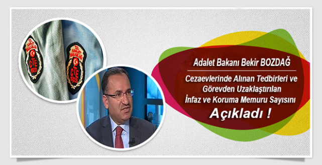 Adalet Bakanı BOZDAĞ, Görevden Uzaklaştırılan İKM Sayısını Açıkladı !