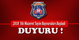 CTE 2018  Yılı  Mazeret Tayin Başvuruları Başladı !