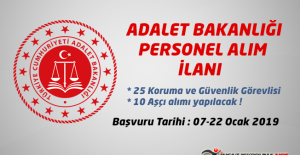 Adalet Bakanlığına 35 Personel Alınacak !