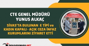 CTE Genel Müdürü Yunus ALKAÇ, Sivas'ta Bulunan E Tipi ve Kadın Kapalı - Açık Ceza İnfaz Kurumlarını Ziyaret Etti