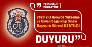 CTE 2023 Yılı Görevde Yükselme ve Unvan Değişikliği Sınavı Başvuru Süresi Uzatıldı