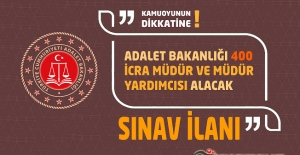 Adalet Bakanlığı 400 İcra Müdür ve Müdür Yardımcısı Alacak