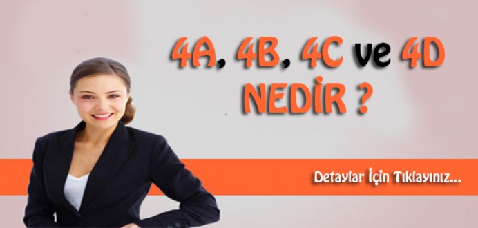 4/A, 4/B, 4/C ve 4/D Nedir?