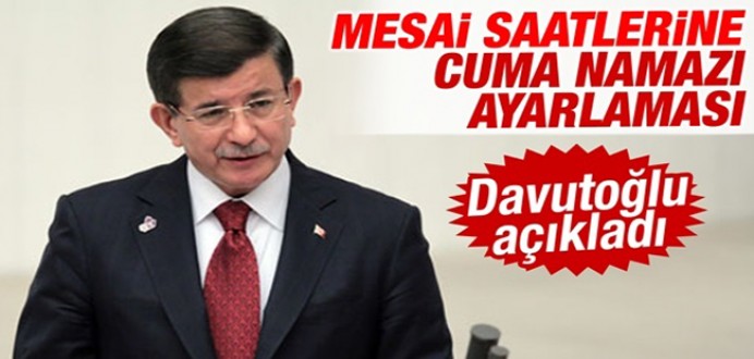 Başbakan DAVUTOĞLU'ndan Cuma Namazı İçin Mesai Ayarlaması !