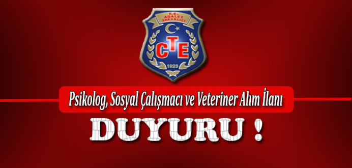 Psikolog, Sosyal Çalışmacı ve Veteriner Alım İlanı Duyuru !