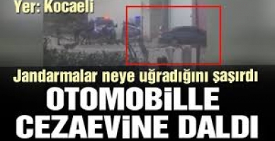 Kocaeli'de Cezaevine Alınmayınca, Otomobiliyle Nizamiye Kapısına Çarparak Girdi